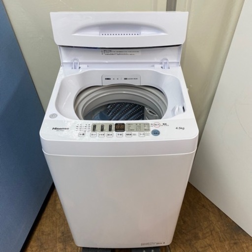 I618 ? 2022年製♪ Hisense 洗濯機 （4.5㎏） ⭐ 動作確認済 ⭐ クリーニング済
