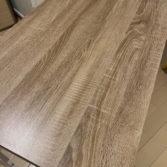 木目調デスク ホワイトの画像