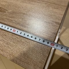 木目調デスク ホワイトの画像