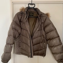★完売引渡済★ダウンジャケット(リコリス)　カーキ/茶ミックス　...