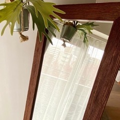 アンティーク風スタンドミラー 姿見 全身鏡 unicoの画像