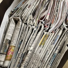 新聞チラシ　たくさんたまりました
の画像