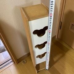 トイレットペーパーホルダー　収納　木製　トイレットペーパー棚の画像