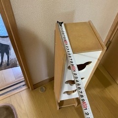 トイレットペーパーホルダー　収納　木製　トイレットペーパー棚の画像