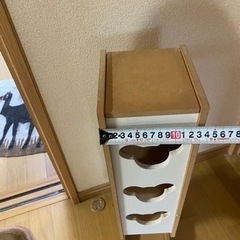 トイレットペーパーホルダー　収納　木製　トイレットペーパー棚の画像