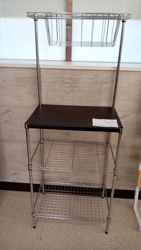 ★ジモティ割あり★  レンジ台 ブラウン H152×D39×W59 クリーニング済み OJ3916