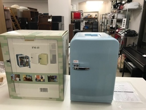 O2401-706 マサオコーポレーション ポータブル 温冷蔵庫 FM-15 ブルー 動作確認の為開封 未開封品