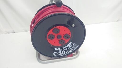 【ハタヤ HATAYA】 シンサンデーリール 30m『C-30  コードリール 電源コード 電源 延長』