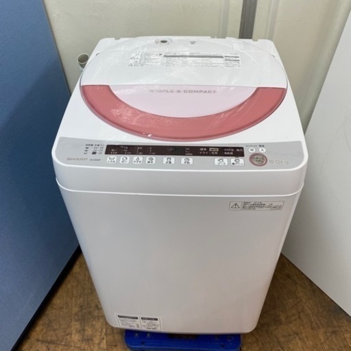 I749 ? かわいいピンクカラー♪ SHARP 洗濯機 （4.5㎏） ⭐ 動作確認済 ⭐ クリーニング済