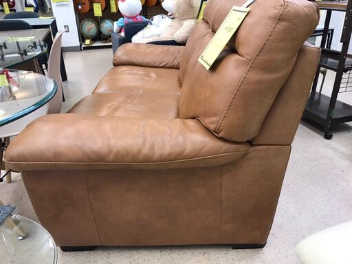 ※販売済み【352】レザーソファー ブラウン 