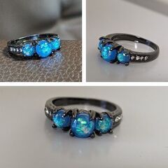 ブルージルコンリング（新品）16号/おすすめの画像
