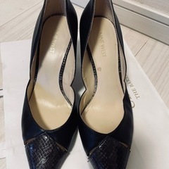 黒　パンプス　NINE WEST 24.0㎝