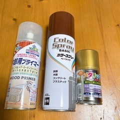 スプレー塗料と下地材