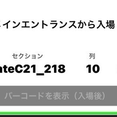 キングスチケット2枚（席別）