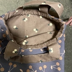 ハンドメイド　巾着タイプ上履き入れの画像