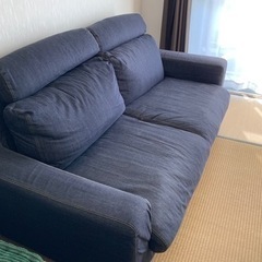 無印商品　デニムソファの画像