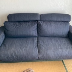 無印商品　デニムソファの画像