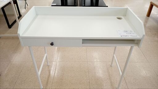 ★ジモティ割あり★ IKEA デスク 白 H85×D45.5×W100 クリーニング済み TJ3917