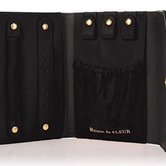 未使用タグ付 Maison de FLEUR モノグラムアクセサリーポーチ メゾン ド フルール ブラックの画像