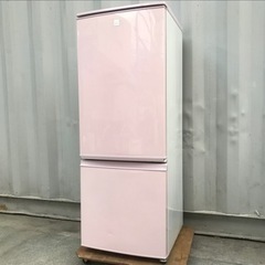 E158◇シャープ 冷蔵庫◇少し大きめ167L◇2018年製◇どっちもドア◇ピンク◇SJ17E5-KP