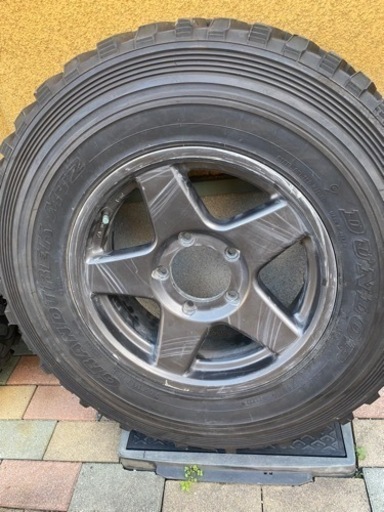 中古　ジムニータイヤホイル　グラントレックmt2 7.00r16