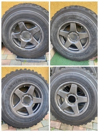 中古　ジムニータイヤホイル　グラントレックmt2 7.00r16