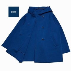 美品！SHIPS/シップス　フーデットコート　フリーサイズ　ネイ...