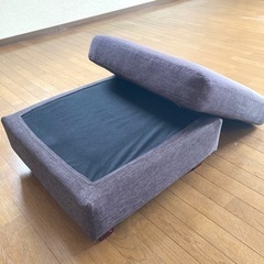 【再開】オットマン　1人掛けソファ　ダークブラウンの画像