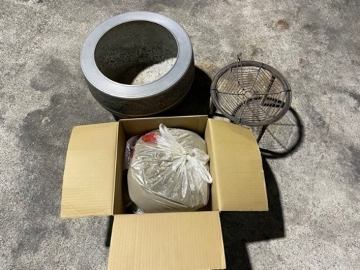 火鉢　五徳　灰　セット