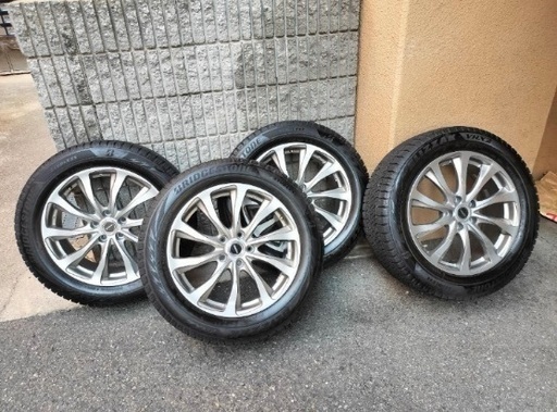 スタッドレス（BS VRX2-225/55R18）とホイール4本セット