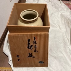 薩摩焼花瓶　漆間陶芸作　花道家向け高級品の画像