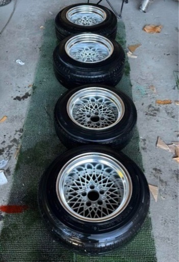 SSR Fメッシュ 15インチ ホイールタイヤ4本セット