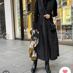 交換歓迎！AMILY　深Vネックワンピースの画像
