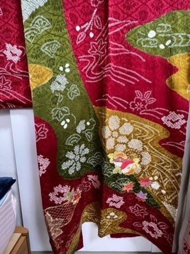 振袖　身長140cmで仕立ててもらいました。