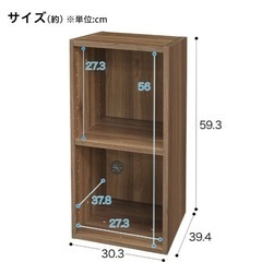 ニトリ　カラーボックス　キャスター付きの画像