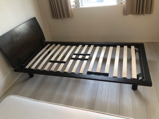 【専用】MUJI 無印良品 ベッドフレーム シングル ウォールナット 