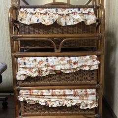 ラタン 籐家具 チェスト 収納 おもちゃ箱