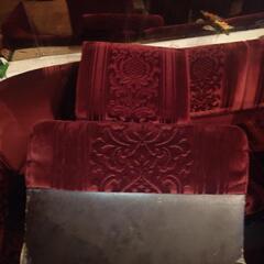 アンティークチェア　赤　昭和レトロ　スナックの画像