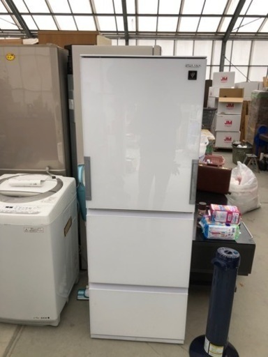 2020年製 SHARP 3ドア冷蔵庫 350L どっちもドア SJ-GW35F-W