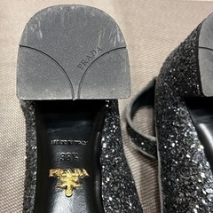 【最終価格】PRADA プラダ パンプス サイズ36 1/2 ラメ ヒール約4.5cm パーティーの画像