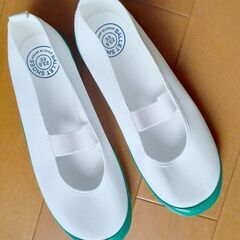 【新品】上履き　緑　23.5cm　New School Indo...
