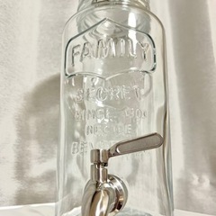 2.5L ドリンクサーバー コンブチャ ガラス製 ステンレス蛇口の画像