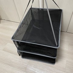 【未使用】平干しネット セーター 3段 物干し ハンガー 折りたたみ セーター干し 洗濯 メッシュ ニット 型崩れ防止 室内干しの画像