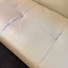 ソファーベッド　イエローの画像