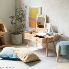 天然木をふんだんに使ったナチュラルシリーズ ＜組立家具/テーブル...