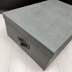 (J(G)-2505IN13)◆ビグソー◆ボックス◆1点◆W30cm×D46cm×H15cm◆グレー◆の画像