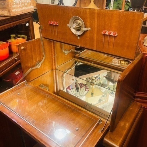 《売約済》【武蔵小山店】 43万円 アンティーク　カクテルキャビネット　バーカウンター　バー　キャビネット　酒　什器　カウンター　店舗