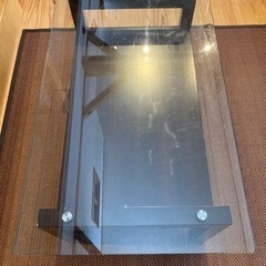 ニトリ　コレクションガラステーブル　多少お値引き可です！お知らせ...