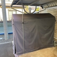 サイクル ハウス  約2台収納　幅91cm 物置 サイクル ポート 自転車 バイク 置き場 家庭用 ガレージ 倉庫 用具入れ 収納 保護 庭 ny369の画像