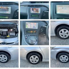 H.22(2010年トヨタ プリウス 1.8 Sグレード車検2年つき82000km,TV,AUX,ナビ、バックカメラ,ETCの画像